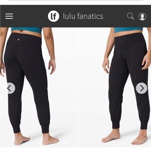 Lululemon Align High Rise Full Length Jogger 28" Sz 2 Black Nulu Yoga